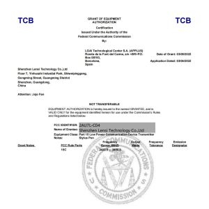 Shenzhen Lensi Technology Co., Ltd. Certifications