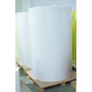 Acrylic Glue Type Adhesive Coated Paper Roll 80u Surface Thickness