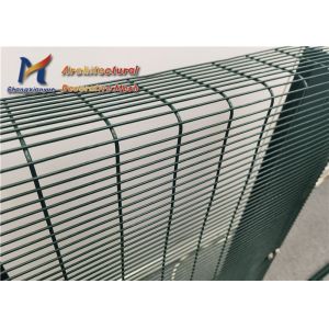 76.2mm 12.7mm 358 Anti Climb Mesh White Galvanized High Security Fence