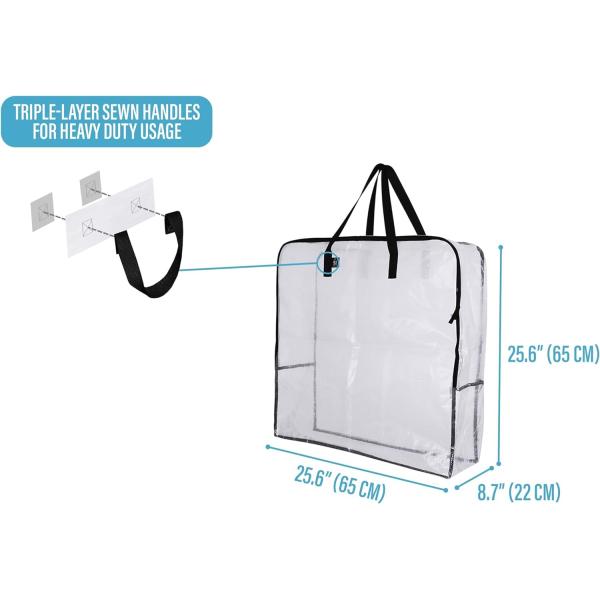 VENO 5 PACK MOVING BAGS, WREATH STORAGE BAG, GARLAND CONTAINER, MOVING AND PACKING SUPPLIES FOR COLLEGE. MOVING BOXES