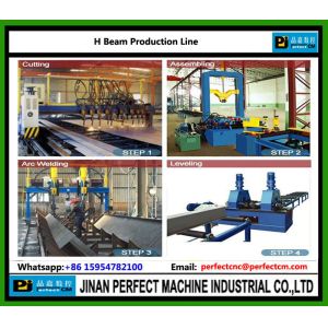 H Beam Assembling & Welding & Straightening Machine