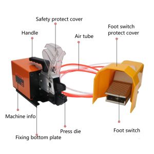 Pneumatic Crimping Tool Pneumatic Crimper Plier Machine Air Powered Wire