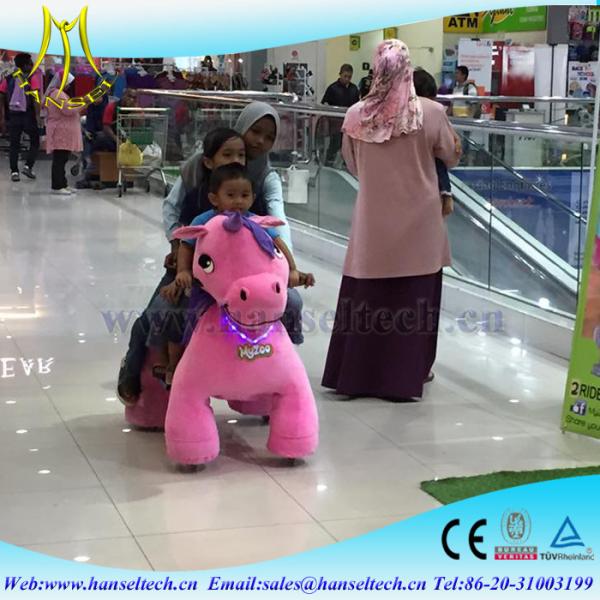 Hansel animal ride with racing games and electric scooters for mall