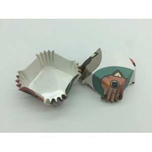 Mini Square Cupcake Baking Cups , Colorful Cute Cupcake Wrappers 4cm Base