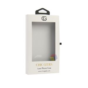 Recyclable Paper Mobile Cover Packaging Box Waterproof Customized With Hanger