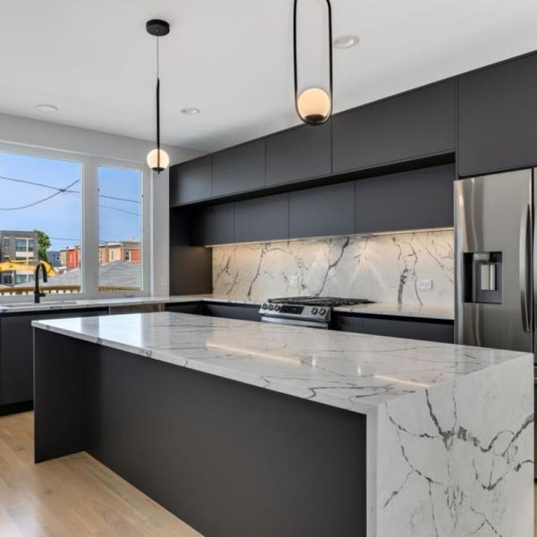 MDF Door Material and Blum Hardware Combination Newest Modern Lacquer Kitchen Cabinet