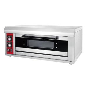 China 1 Layer 1 Deck 2 Tray Small Bakery Bread Single Deck Baking Oven 1220X820X530mm Size on sale