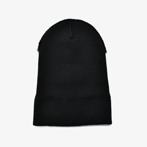 Customized Knit Beanie Hats With Embroidery Blank Pattern Acrylic Polyester