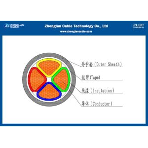 Nominal Section：4*1.5~4*400mm² 0.6/1KV Unarmoured Four Cores Power Cable , XLPE
