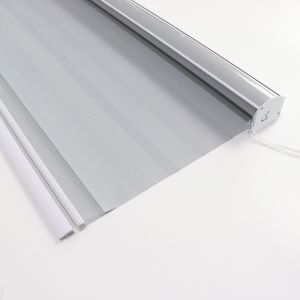 100% Polyester Semi Blackout Oem Factory Day And Night Zebra Roller Blinds