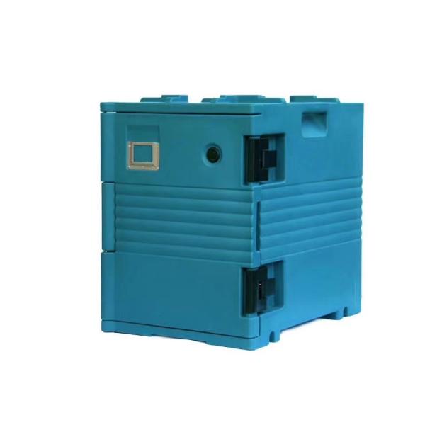 Front Loading Pan Carrier Insulated Food Cabinet Trolley 90L