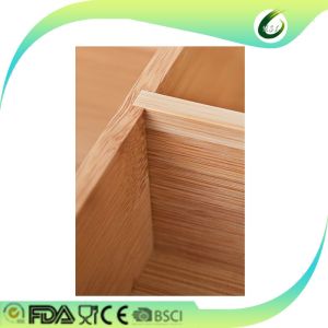 Stackable Bamboo Utensil Drawer Organizer , Adjustable Cutlery Drawer Inserts