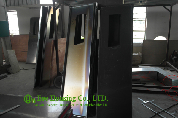 Customized Double-leaf Stainless steel fire rated emergency exit door Manufactuer In China