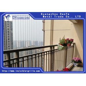 Wholesale Decorative Safety Sturdy Balcony Invisible Grille With Unblocked View from china suppliers