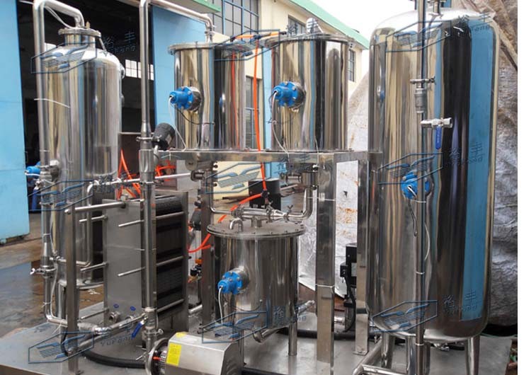 Automatic Soft Drink Processing Line High Power Soda Water CO2 Mixer 6000L/H