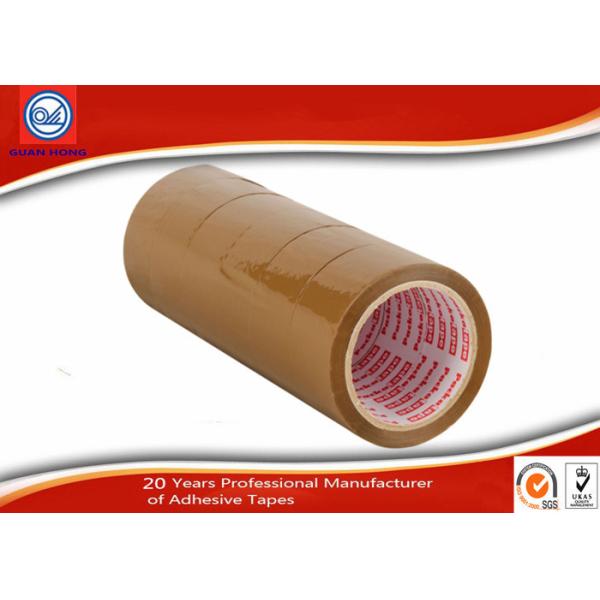 Waterproof Strong Opp Brown BOPP Packaging Tape , Plastic Glue Low Noise Packing