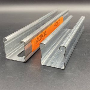 Construction 41x21 Zinc Plated Strut Channel with Stiffener