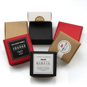 kraft paper plain one color soaps paper box without printing