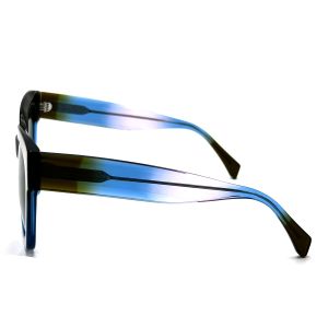 AS100 Womens Square Acetate Frame Sunglasses with 100% UV Protection