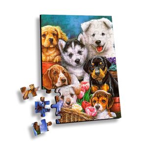 100 Piece Plastic 3D Lenticular Printing Puzzle For Souvenir