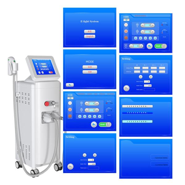 Two Handles IPL Opt Intense Pulsed Light Hair Removal Device For Skin Rejuvenation