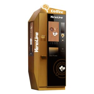 Automatic Tea And Coffee Vending Machine 250kg Gross Weight ATM Style