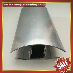 Popular aluminum Buckle Snap Connector profile for pc hollow polycarbonate sheet