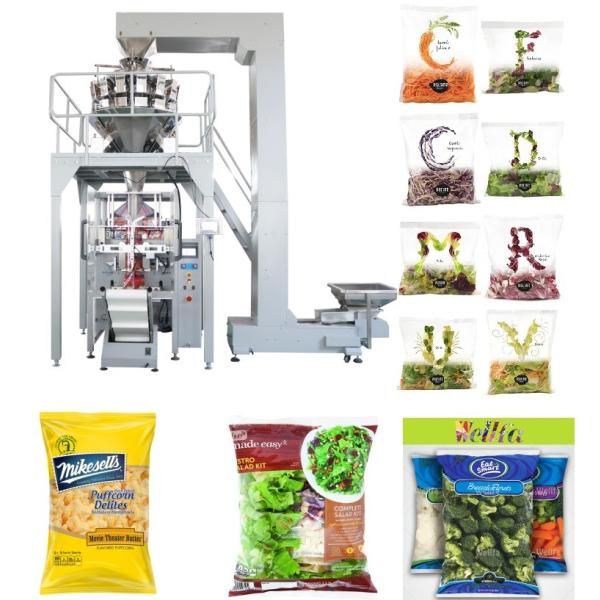 PLC Control Automated Packing Machine / Vertical Form Fill Seal Packaging