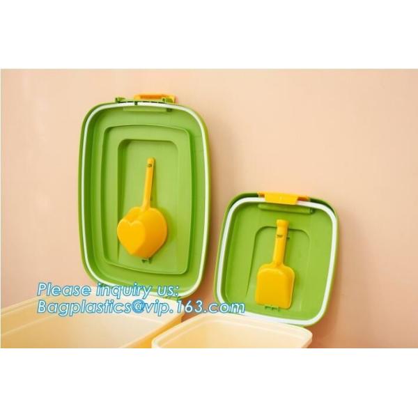 PP Plastic type and stocked eco-friendly feature plastic pet food storage