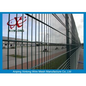 Double Loop Wire Mesh Fence Double Wire Mesh Fence Powder Coated For Boundary