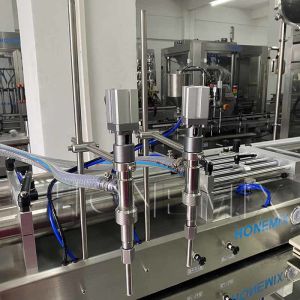 Cosmetics Two Head Filling Machine Piston Horizontal Filling Machine CE
