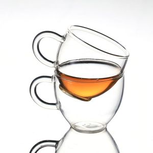 High Quality Clear Transparent Coffee Set Coffee Mug Plate Set