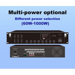 240W FM Bluetooth 6 Zones Output Mixing Amplifier With Remote Control