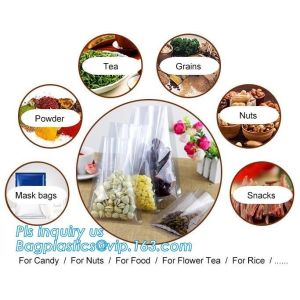 clear opp/cpp three side seal bag for beans,biscuits,cookies,pp cpp self