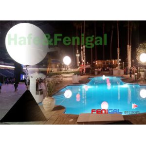 400w/800w RGB Inflatable LED event lighting balloon 90cm for Camping Party