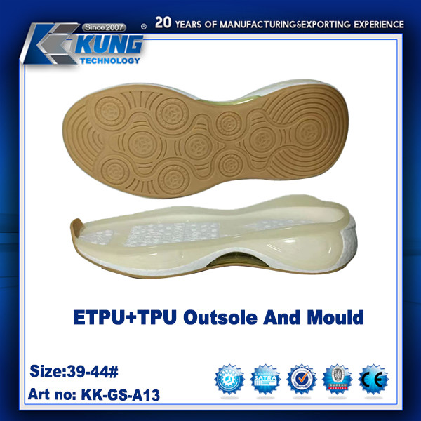 TPU / ETPU Rubber EVA Outer Sole Customized Nontoxic Sneaker Outsole