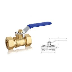 1/2" - 3/4" Lead Free Valves , Lever Operated Brass Ball Valve