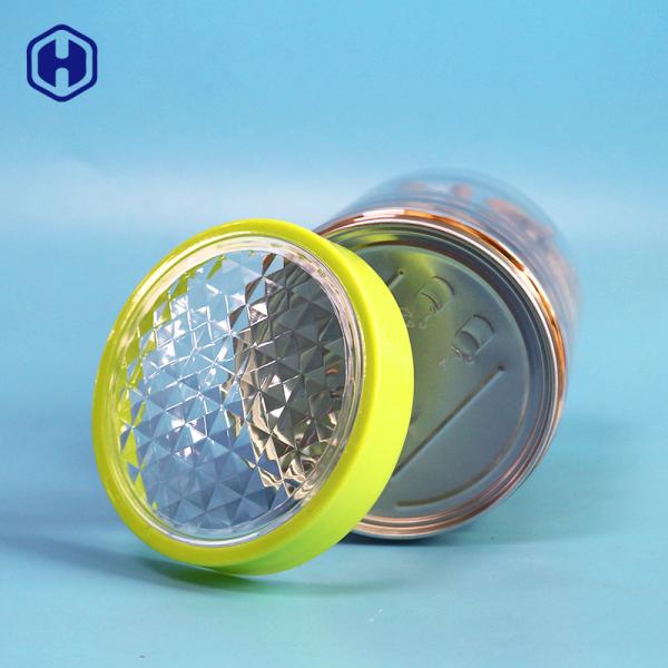 500ml 16.9oz EOE Lid PET Round Plastic Jar