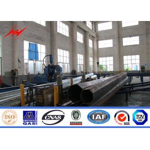15m 800Dan Electrical Line Power Transmission Poles With Single / Double