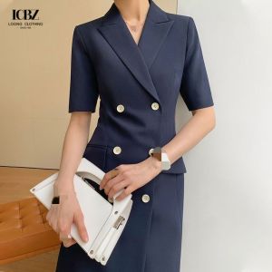 Solid Pattern Plus Size Jacket Vest Pants Set for Office Formal Dress Ladies