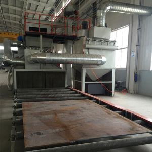 Roller Conveyor Automatic Sandblasting Machine , Shot Blaster Machine Compact