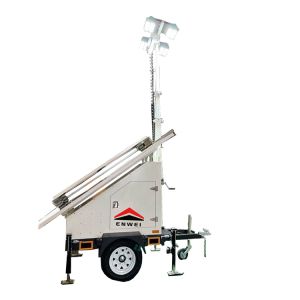 Stable And Durable Portable Solar Powered LED Lighting Trailer For Remote Area