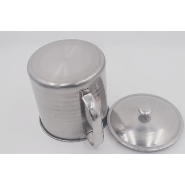 4pcs 10-13cm High quality stainless steel cup chrome soup cup with handle and