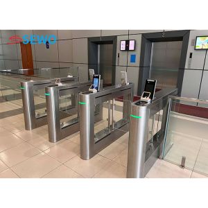 AC220V Pedestrian Access Control Gates Fully Automatic Security Swing Barrier