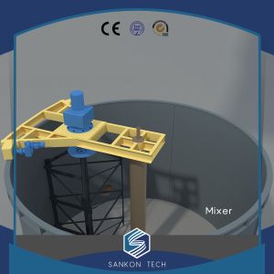 ISO9001 2500kg Six Cube Slurry Mixer AAC Autoclave