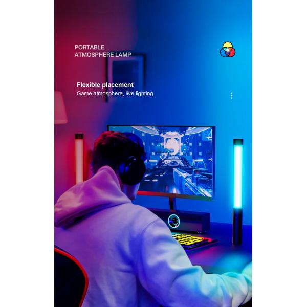 Intelligent Control Portable Charging Atmosphere Light with Seven Glowing Colors