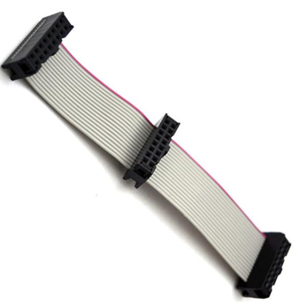 led flexibe flat ribbon cable 16pin 1.27mm pitch with IDC 2.54mm pitch connector
