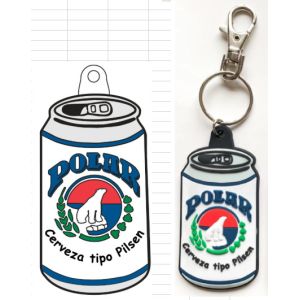 Flexible Unbreakable PVC Key Chain Synthetic Enamel PMS Embroidered