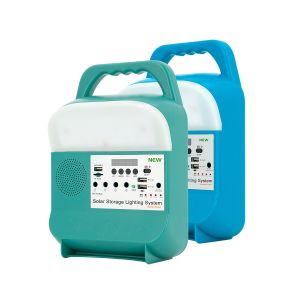 12V Solar Powered Lights For Home 4pcs 6W Bulbs Strong Led Light Power Bank