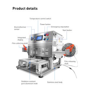 Automatic Map Disposable Tray Sealing/plastic Box Tray Sealer/ Tray Packing